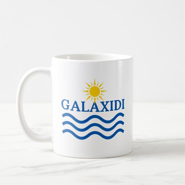 Taza De Café GALAXIDI Grecia, ondas solares (Izquierda)