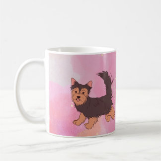 Taza De Café Galaxy Pink Yorkie Mug