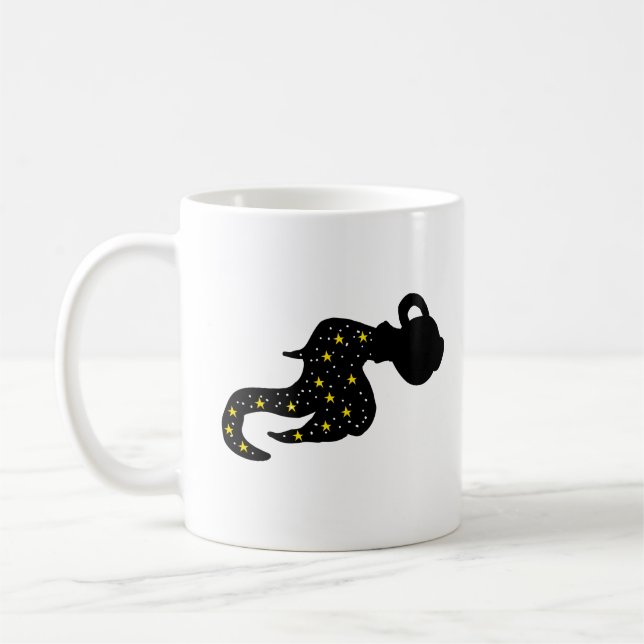 Taza De Café Galaxy Water Bearer Silhouette Mug – Cosmic  (Izquierda)