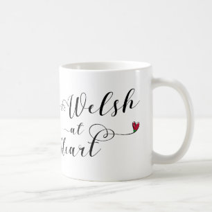Taza De Café Galés en Heart Mug, Gales