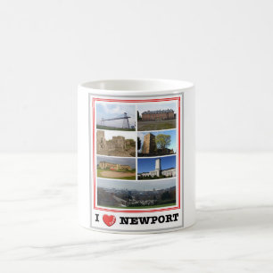 Taza De Café Gales - Newport - I Love -