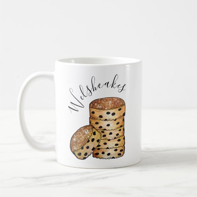 Taza De Café Galés pasteles galeses Bakestones Reino Unido Comi (Izquierda)