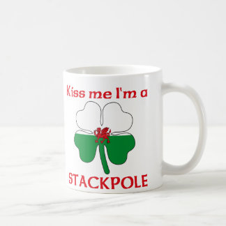 Taza De Café Galés personalizado me besa que soy Stackpole