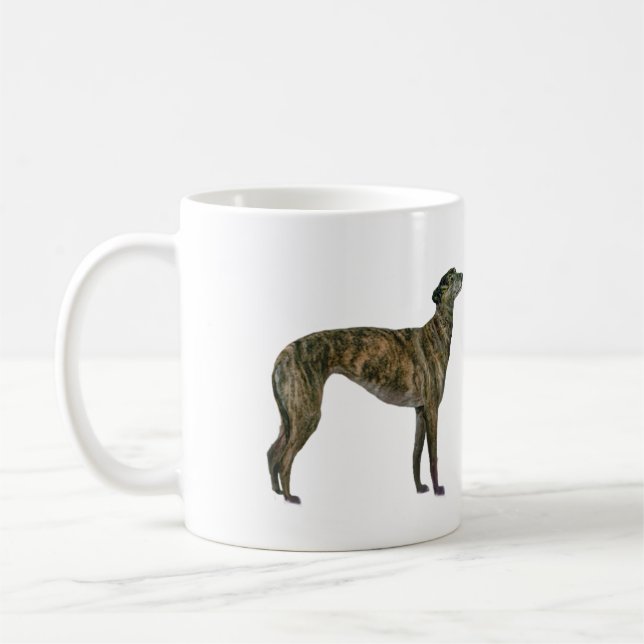 Taza De Café Galgo (atigrado) (Izquierda)