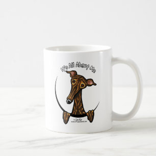Taza De Café Galgo Brindle oscuro IAAM