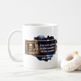 Taza De Café Galileo Galilei Gran número de estúpidos