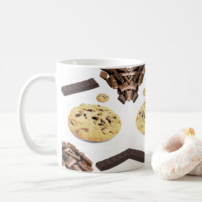 Taza De Café Galleta de chocolate (Con donut)