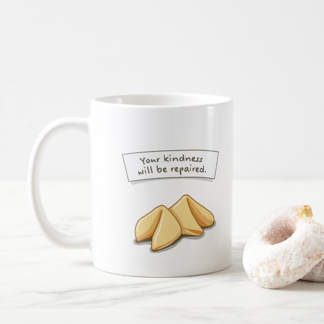 Taza De Café Galleta de fortuna - Amabilidad (Con donut)