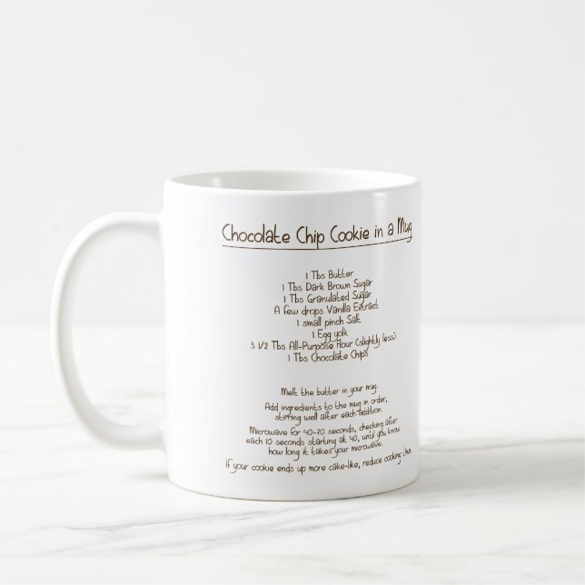Taza De Café Galleta de microprocesador de chocolate en una (Izquierda)