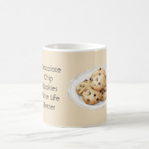 Taza De Café Galletas con chispas de chocolate