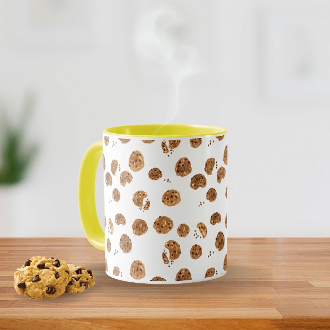 Taza De Café Galletas de chocolate con acuarela (Subido por el creador)