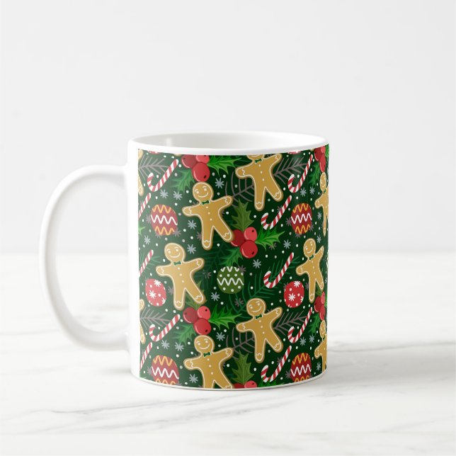 Taza De Café Galletas de jengibre de Navidad (Izquierda)