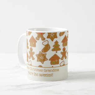 Taza De Café Galletas De Jengibre Personalizadas De Navidad