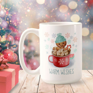Taza De Café Galletas de jengibre y Navidad de cacao 