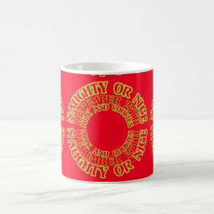 Taza De Café Galletas de Leche Navideñas Buenas o Malas Diciemb