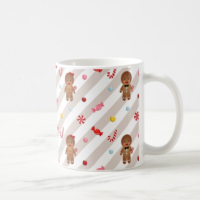 Taza De Café Galletas de pan de jengibre niños Holiday MUG (Derecha)