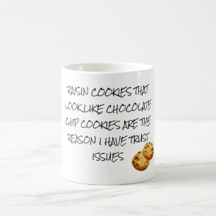 Taza De Café Galletas De Pasas Parecen Chip De Choc Problemas D