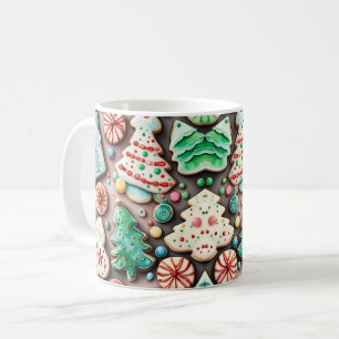 Taza De Café Galletas dulces de Navidad y Año Nuevo