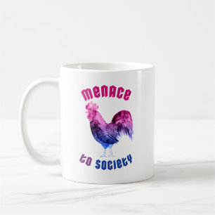 Taza De Café Gallina Amenaza Bisexual