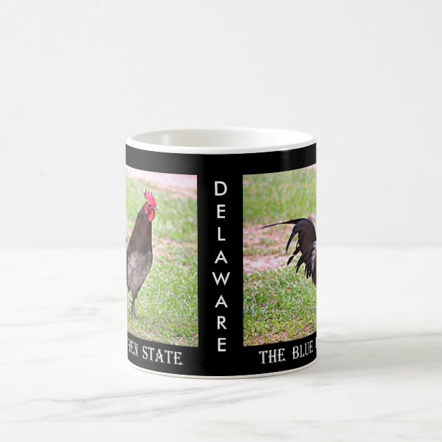 Taza De Café Gallina azul de Delaware (gallo) (Centro)