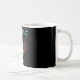 Taza De Café Gallina divertida del gallo F-caw-f Humor de anima
