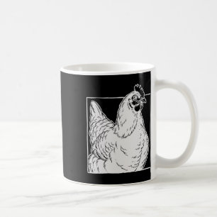 Taza De Café Gallo Australorp Negro - Arte de granja vintage