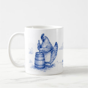 Taza De Café Gallo Batiendo Mantequilla - Fiesta de Gallo