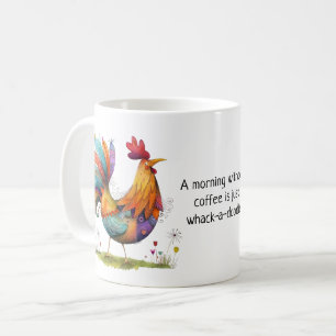 Taza De Café Gallo Caprichoso Humor de Café - Divertido
