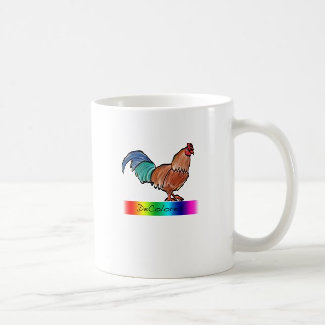 Taza De Café Gallo de DeColores (Derecha)