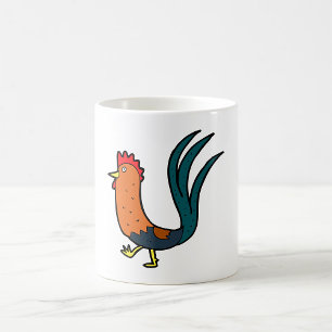 Taza De Café Gallo de dibujos animados lindo