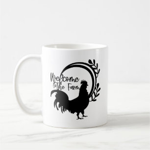 Taza de café Gallo de la Granja Bienvenido