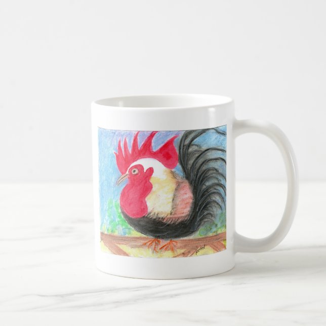 Taza De Café gallo del rollo (Derecha)