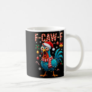 Taza De Café Gallo divertido meme F-caw-f gallo divertido Fcawk