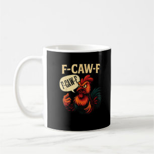 Taza De Café Gallo Enfadado Divertido Gráfico Estilo Retro F Ca