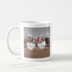 Taza De Café Gallo y gallina