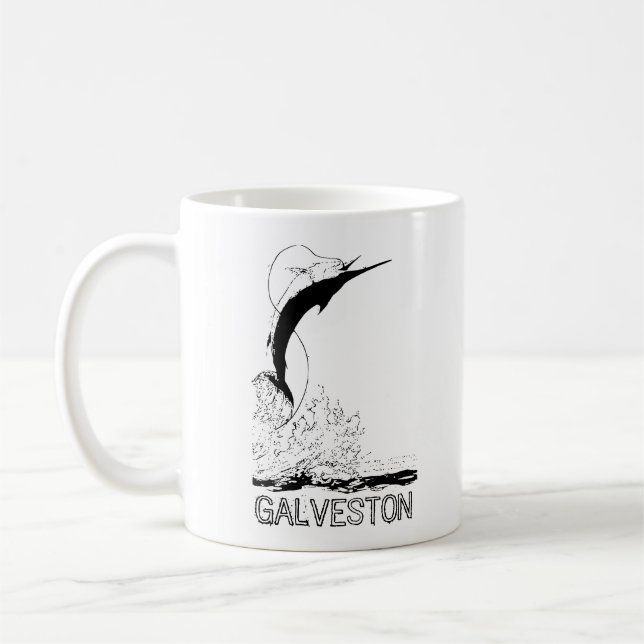 Taza De Café Galveston, pesca deportiva TX (Izquierda)