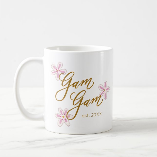 Taza De Café Gam Gam Grandma Flower Mug (Izquierda)