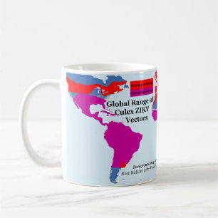 Taza De Café Gama global de Culex ZIKV Mug de RoseWrites