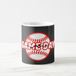 Taza De Café Game Day Cracked Baseball Sports Graphic