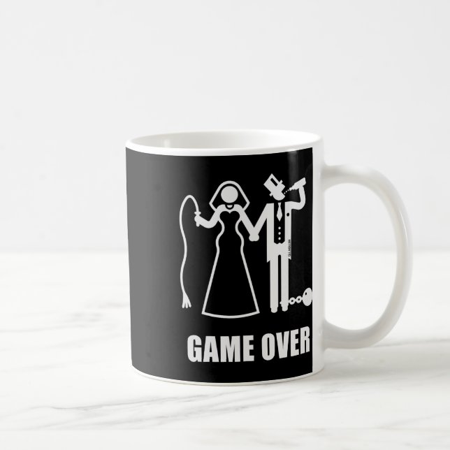 Taza De Café Game Over (jga Bride And Groom New Whip Beer W)  (Derecha)