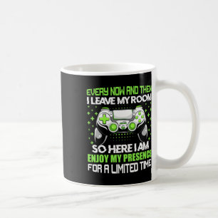 Taza De Café Gamer Divertido De vez en cuando salgo de mi habit
