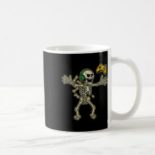 Taza De Café Gamer Divertido Esqueleto Enojado Gamer Adolescent