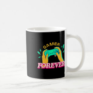 Taza De Café Gamer Forever – Diseño Retro Vintage de Controlado