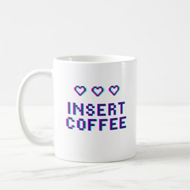 Taza De Café Gamer 'Insert Coffee' Mug (Izquierda)