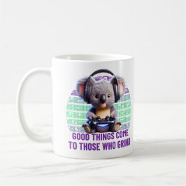 Taza De Café Gamer Koala - Cosas Buenas Llegan A Los Que Se Mol