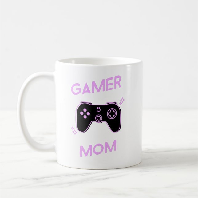 Taza De Café Gamer Mom - Mamás que aman los videojuegos Coffee  (Izquierda)