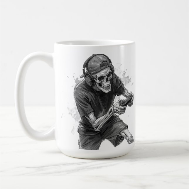 Taza De Café Gamer Skeleton  (Izquierda)