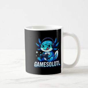Taza De Café Gamesolotl Axolotl Pez Jugador Juegos Anime Vídeo