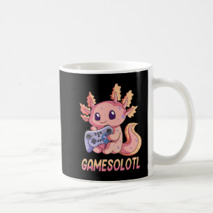 Taza De Café Gamesolotl Axolotl Video Gamer Gótico Kawaii Paste