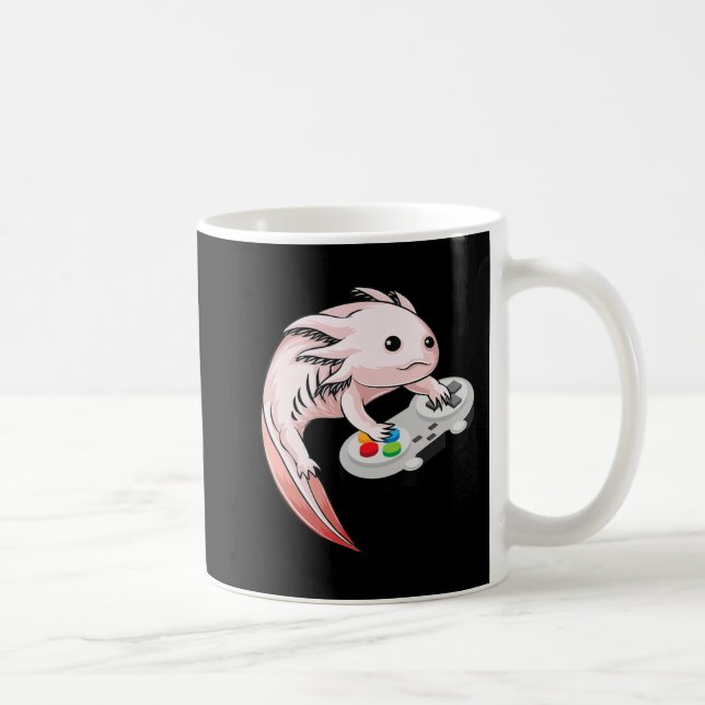 Taza De Café Gamesolotl Axolotl Videojuegos Kawaii Anime (Derecha)